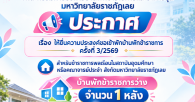 ประกาศคณะกรรมการบริหารบ้านพักข้าราชการและอาคารชุดมหาวิทยาลัยราชภัฏเลย